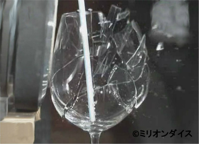 共振現象を用いたワイングラスの破壊